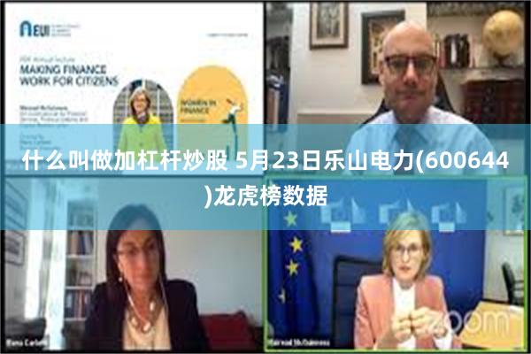 什么叫做加杠杆炒股 5月23日乐山电力(600644)龙虎榜数据