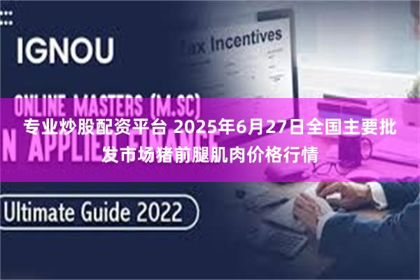 专业炒股配资平台 2025年6月27日全国主要批发市场猪前腿肌肉价格行情